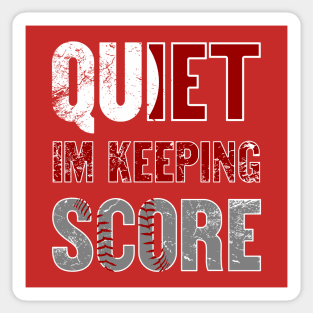 Quiet Im Keeping Score Sticker